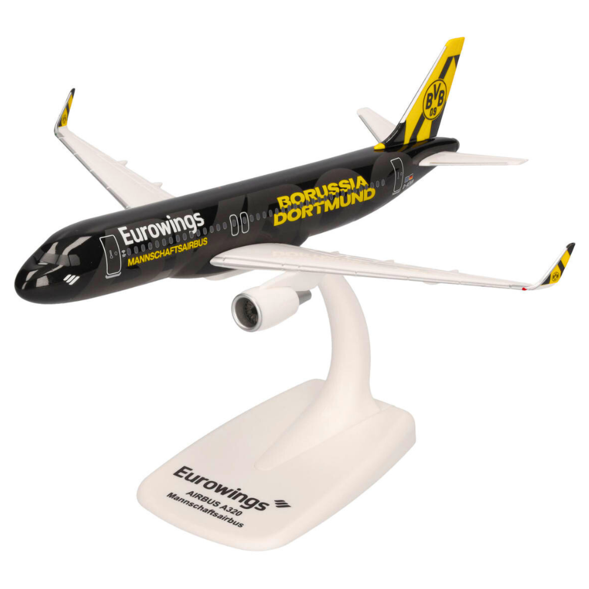 Herpa Snap-Fit Flugzeugmodell Eurowings Airbus A320 "BVB Mannschaftsairbus 2025" (1:200)